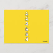 Spaanse trein verjaardag dank u briefkaart (Achterkant)