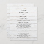 Spaanse Trouw Uitnodiging TWEE TALIG Onze Bruiloft (Voorkant / Achterkant)