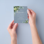 Spaanse Trouwdag NUESTRA BODA Eucalyptus Groene Bl Flyer (Hand)