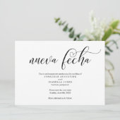 Spaanse trouwdatum uitstel aankondiging (Staand voorkant)