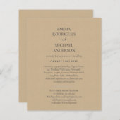 Spaanse Trouwkaart TWEETALIG Onze Bruiloft (Voorkant / Achterkant)