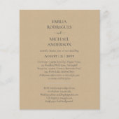 Spaanse Trouwkaart TWEETALIG Onze Bruiloft (Voorkant)