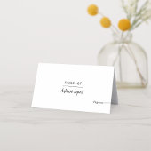 Spaanse trouwplaats kaart met maaltijdkeuze & menu