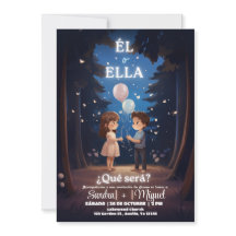 Spaanse uitnodiging voor genderonthulling Boho Rev