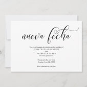 Spaanse uitverstelingsaankondiging van de bruiloft kaart (Voorkant)