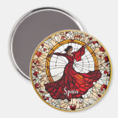 Spaanse vakantiesouvenir  magneet (Voorkant / Achterkant)