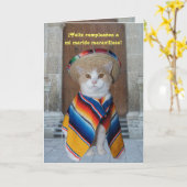 Spaanse verjaardag voor man (of vriend) kaart (Gele Bloem)