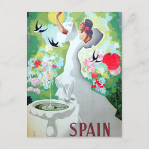 Spaanse vintage afbeelding briefkaart