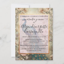 Spaanse Vintage Pauw Chic 45ste Verjaardag