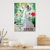 Spaanse vintage posterprint poster (Keuken)