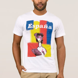 Spaanse vintage-reisposter t-shirt