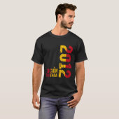 Spaanse vlag 2012 jaar 2012 2012 sinds 2012 t-shirt (Voorkant volledig)
