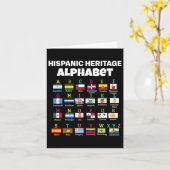 Spaanse vlag alfabet voor leraren onderwijsrecht kaart (Gele Bloem)