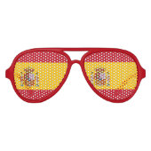 Spaanse vlag aviator zonnebril (Voorkant)