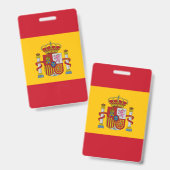 Spaanse vlag badge (Voor- en achterkant)