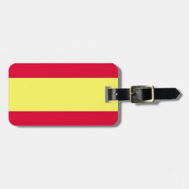 Spaanse vlag bagagelabel