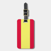 Spaanse vlag bagagelabel (Voorkant verticaal)