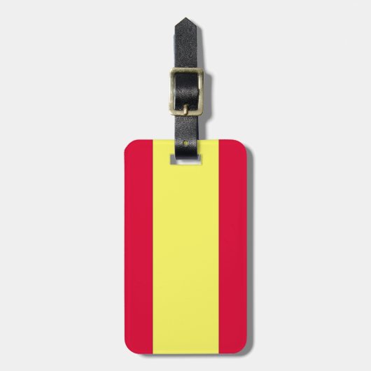 Spaanse vlag bagagelabel (Voorkant verticaal)