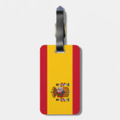 Spaanse vlag bagagelabel (Achterkant verticaal)