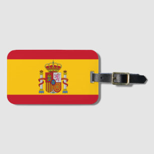 Spaanse vlag bagagelabel