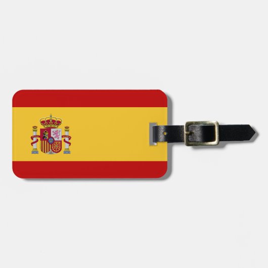 Spaanse vlag bagagelabel (Voorkant horizontaal)