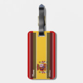 Spaanse vlag bagagelabel (Achterkant verticaal)