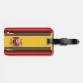 Spaanse vlag bagagelabel (Achterkant horizontaal)