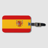Spaanse vlag bagagelabel (Voorkant (horizontaal))