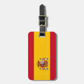 Spaanse vlag bagagelabel (Voorkant verticaal)