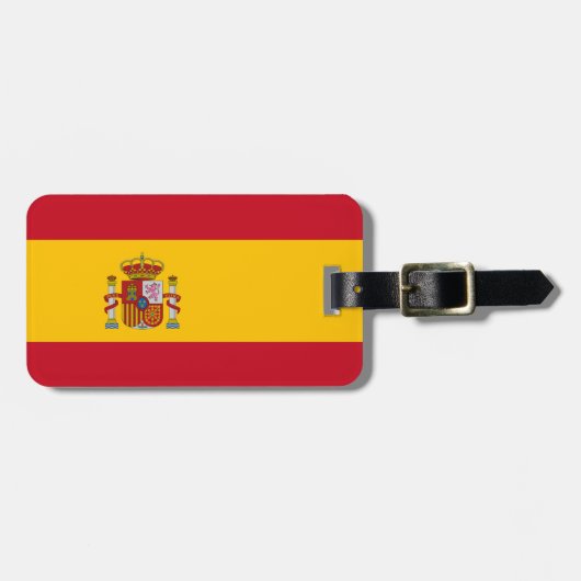 Spaanse vlag bagagelabel (Voorkant horizontaal)
