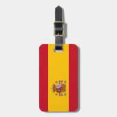 Spaanse vlag bagagelabel (Voorkant verticaal)
