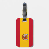 Spaanse vlag bagagelabel (Achterkant verticaal)