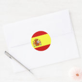 Spaanse vlag Bandera Española Ronde Sticker (Envelop)