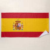 Spaanse vlag Beach Towel Strandlaken (Voorkant)