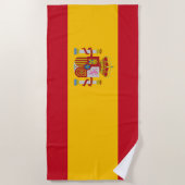 Spaanse vlag Beach Towel Strandlaken (Voorkant)