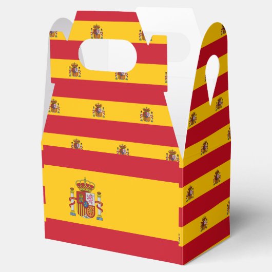 Spaanse vlag bedankdoosjes (Geopend)