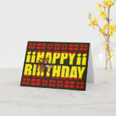 Spaanse vlag - Birthday-kaart Kaart (Gele Bloem)