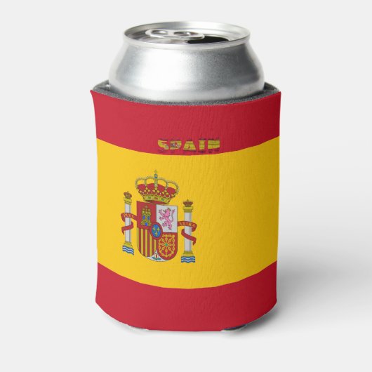 Spaanse vlag blikjeskoeler (Blikje Achterkant)