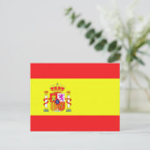 Spaanse vlag briefkaart (Staand voorkant)