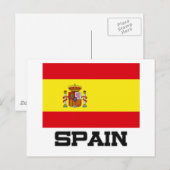 Spaanse vlag briefkaart (Voorkant / Achterkant)