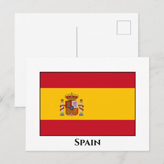 Spaanse vlag briefkaart (Voorkant / Achterkant)