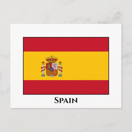 Spaanse vlag briefkaart (Voorkant)
