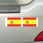 Spaanse vlag bumpersticker (Op auto)