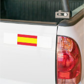 Spaanse vlag bumpersticker (Op Truck)