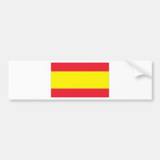 Spaanse vlag bumpersticker