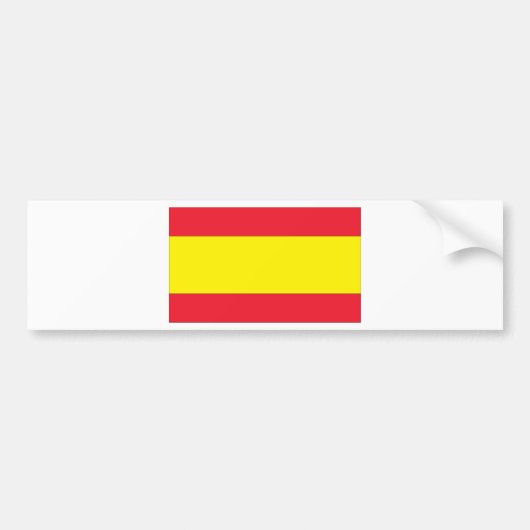 Spaanse vlag bumpersticker (Voorkant)
