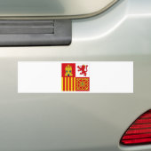 Spaanse vlag bumpersticker (Op auto)