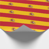 Spaanse vlag cadeaupapier (Hoek)