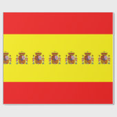 Spaanse vlag cadeaupapier (Vlak)