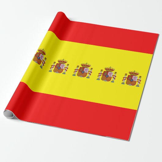 Spaanse vlag cadeaupapier (Uitgerold)